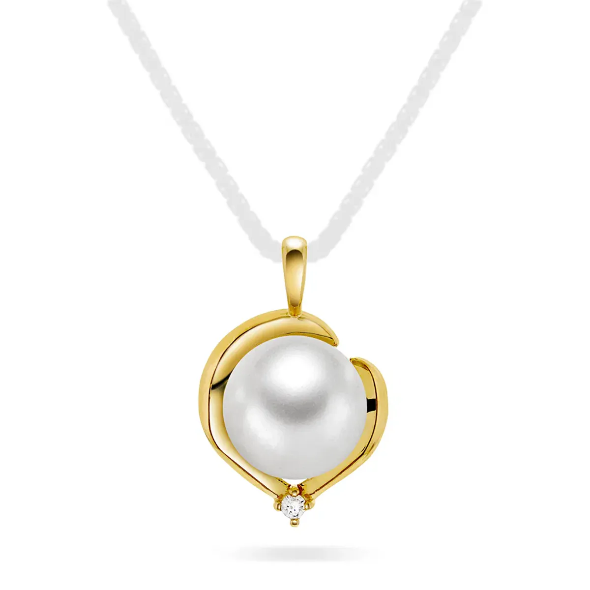 Gullsmykke med perle Pan Jewelry